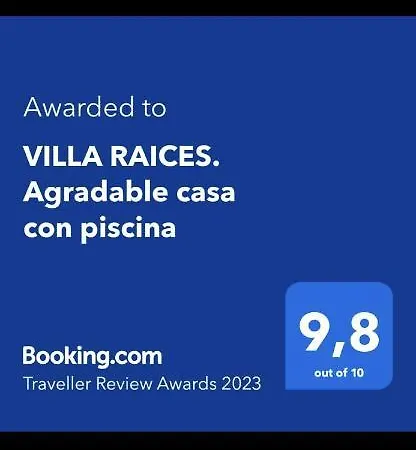 Raices. Agradable Casa Con Piscina